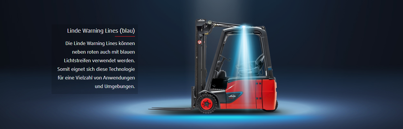 LED Warning Lines blau